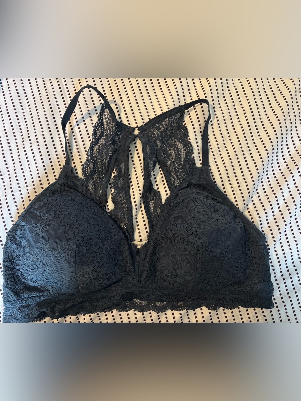 Maurices Black Lace Racerback Bralette